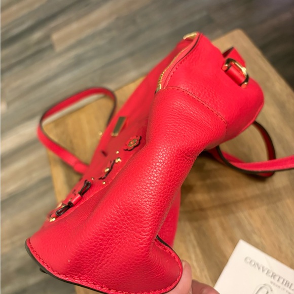 Michael Kors Vibrant Red Floral Backpack - Picture 4 of 9